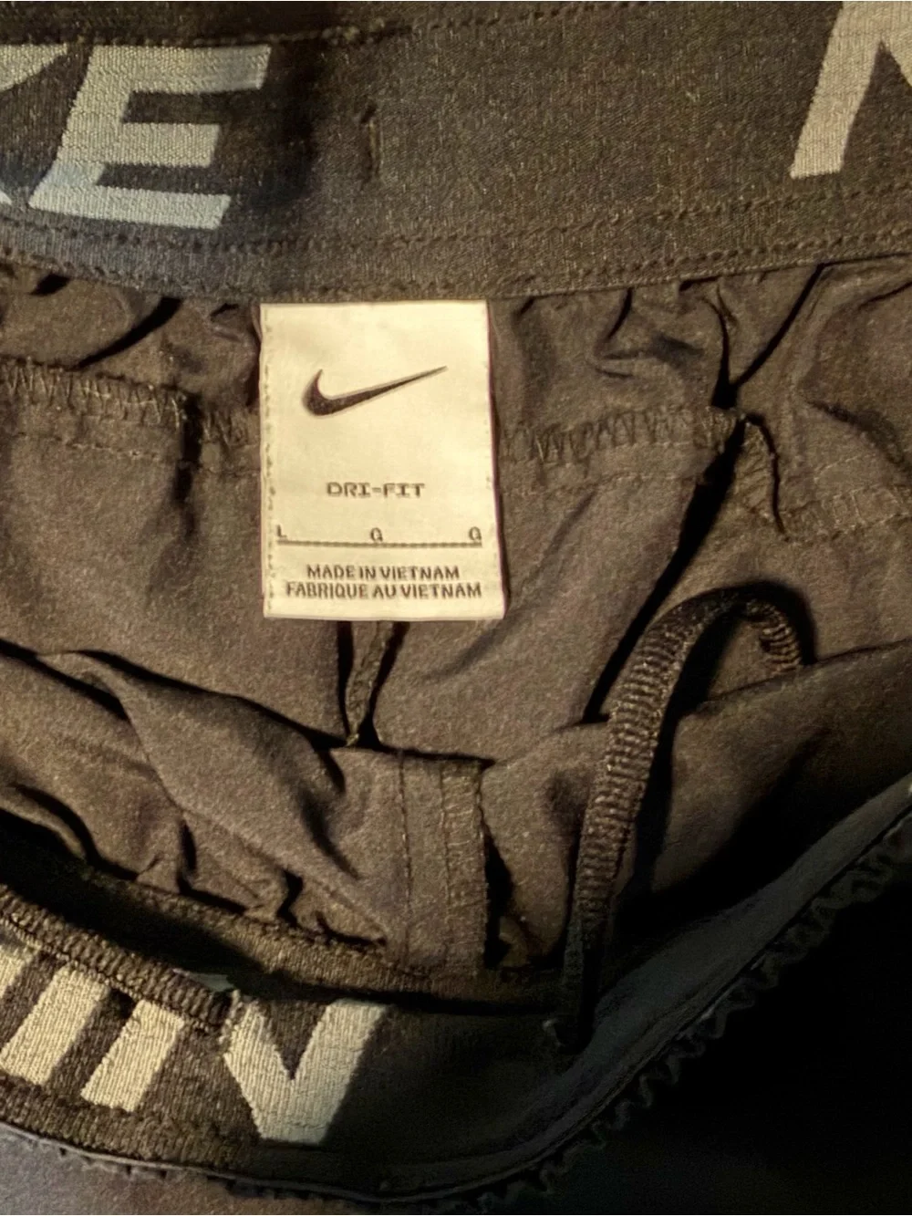 Nike Black Dri-Fit Athletic Shorts, Youth Large